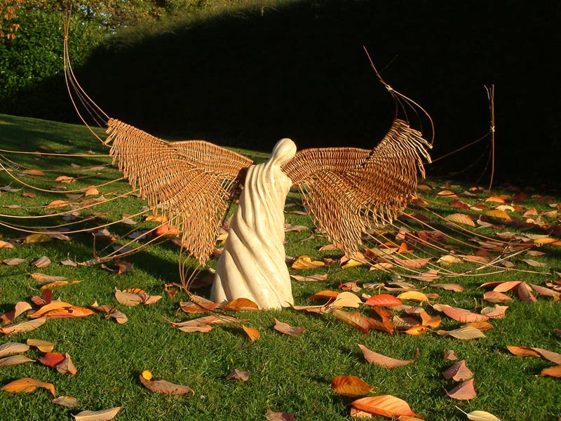 angel in the garden sculpture by annie henry